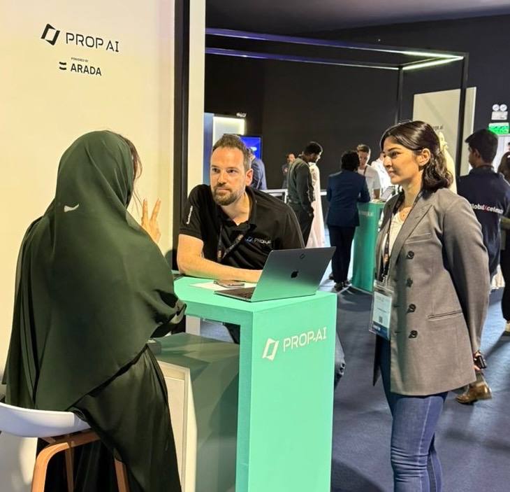 Prop-AI stand at Sharjah Entrepreneurship Festival